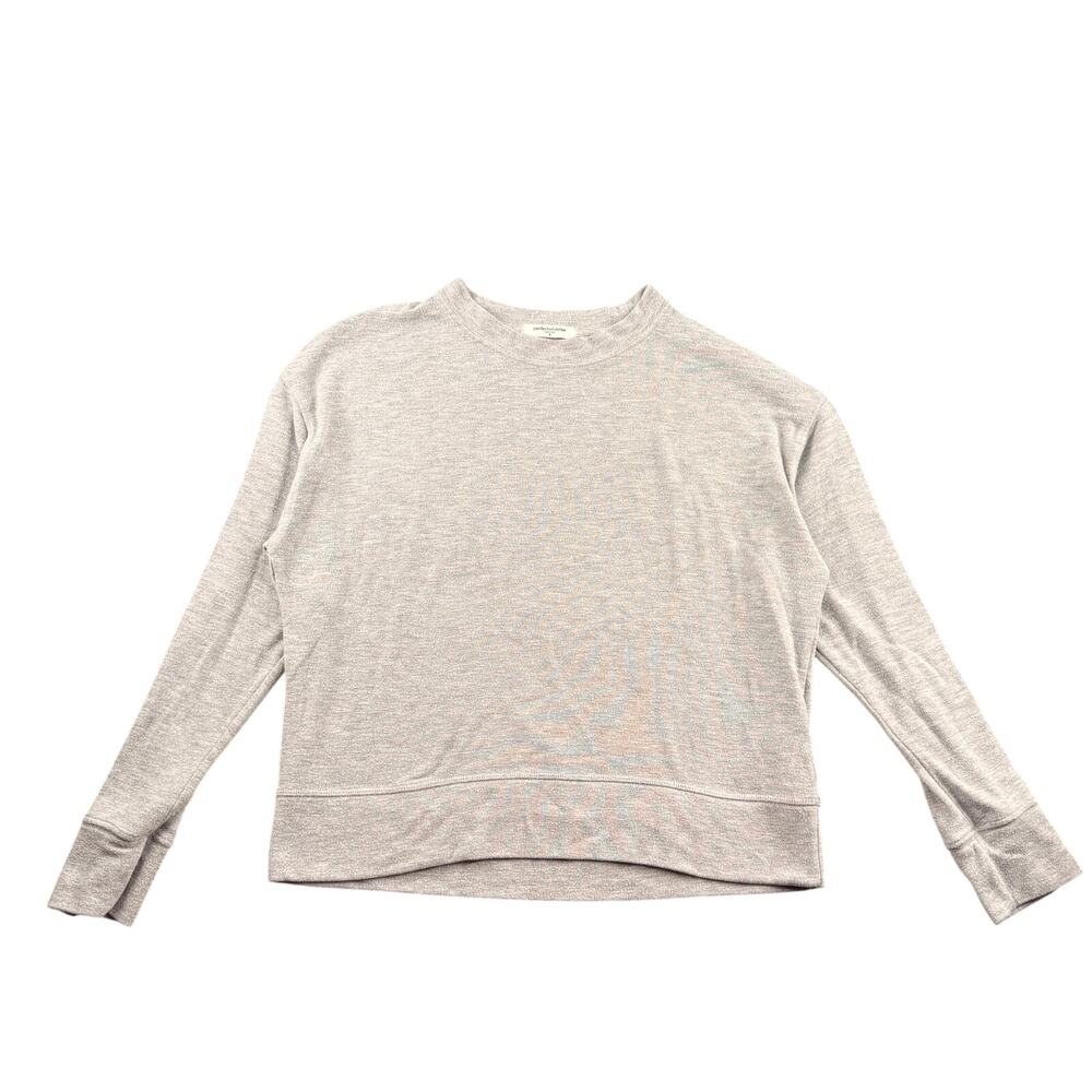 Perfect White Tee Selma Brushed Sweater Sweatshirt Women's Small Minimalist